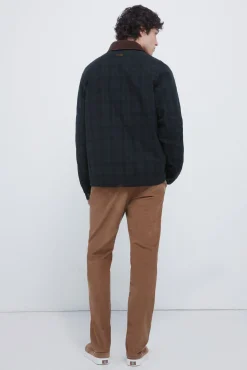 Pantalón chino micro pana slim fit