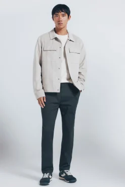 Pantalón chino microestampado slim fit