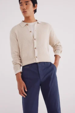 Pantalón chino microestampado slim fit