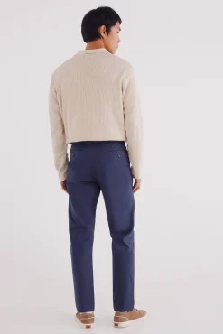 Pantalón chino microestampado slim fit