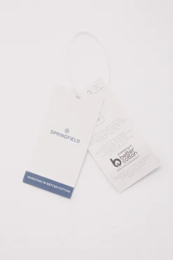 Pantalón chino microestampado slim fit