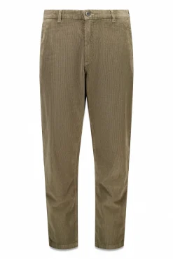 Pantalón chino pana lavada comfort slim fit