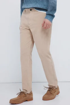 Pantalón chino pana lavada comfort slim fit
