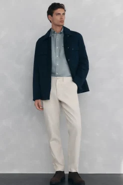 Pantalón chino pana ligera slim fit