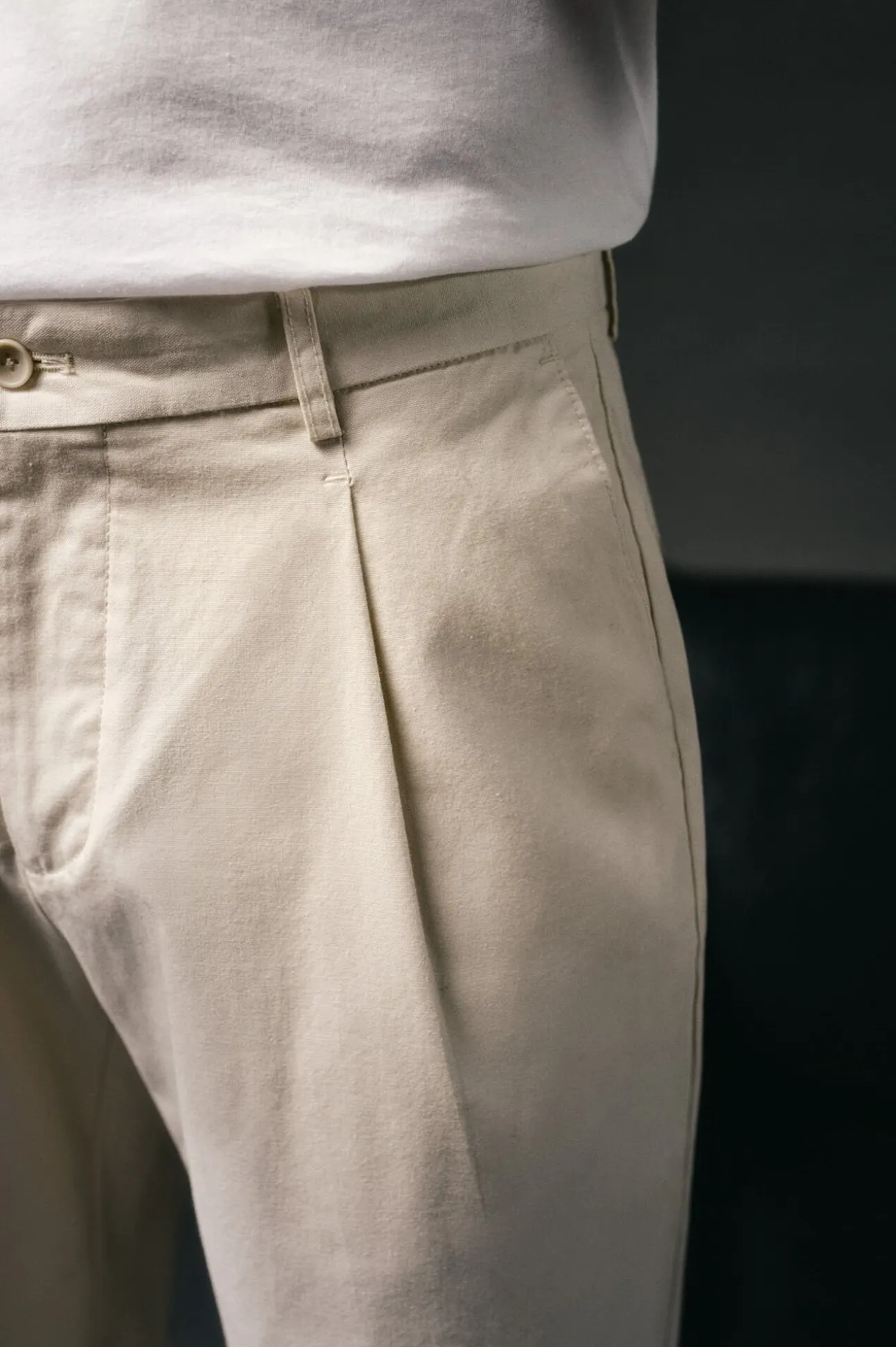Pantalón chino pinzas