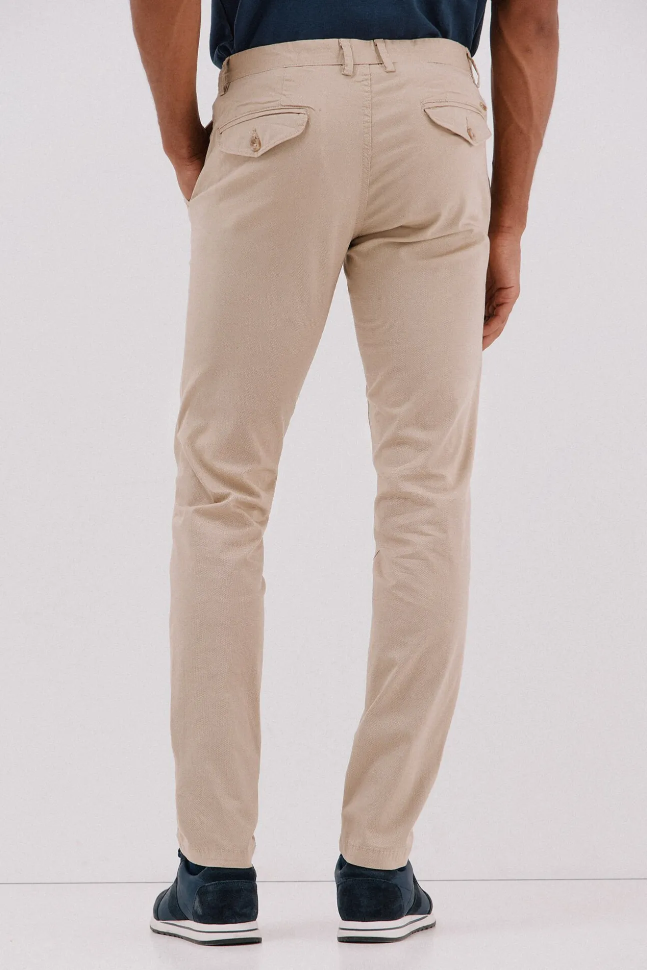 Pantalón chino print slim