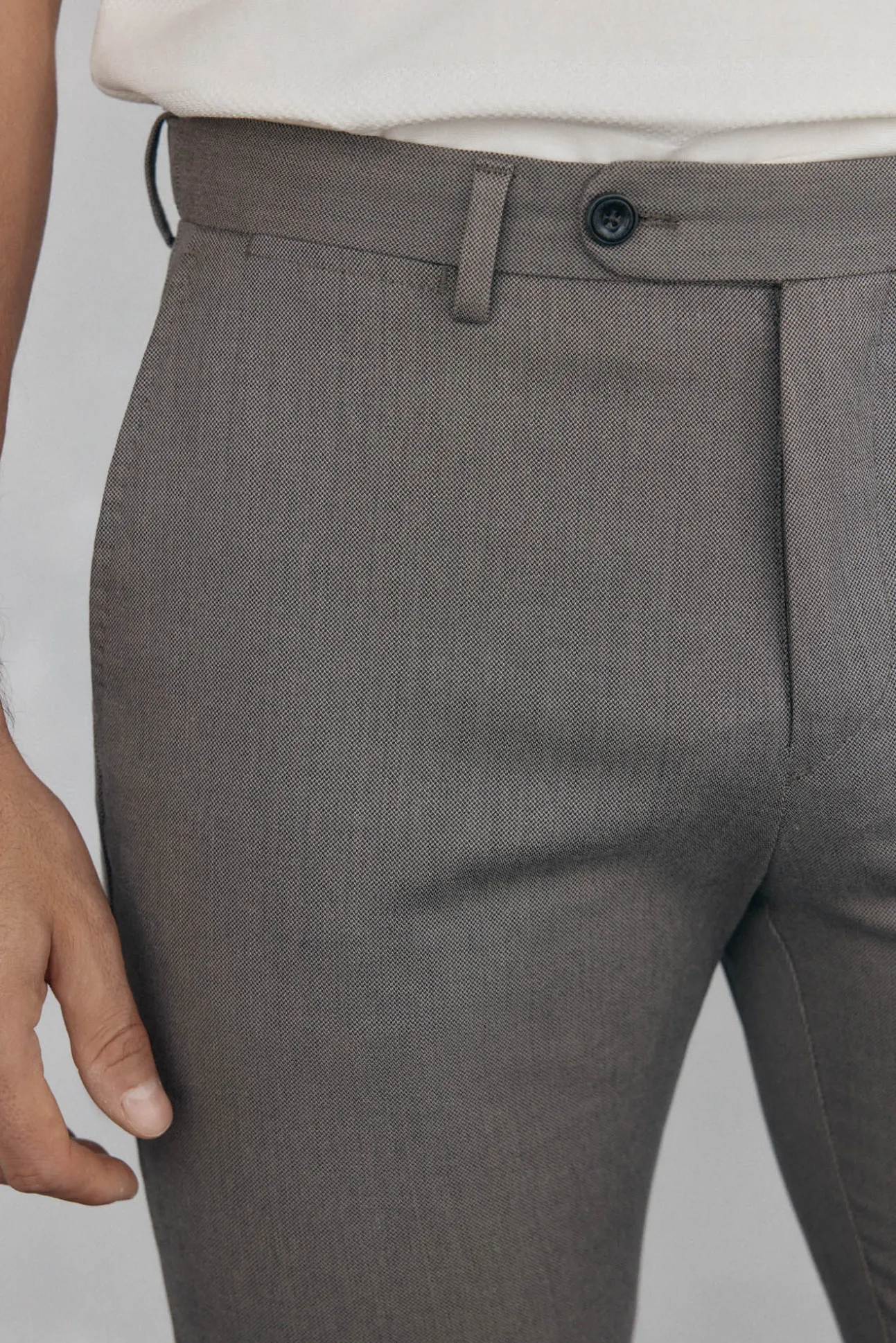 Pantalón chino print slim