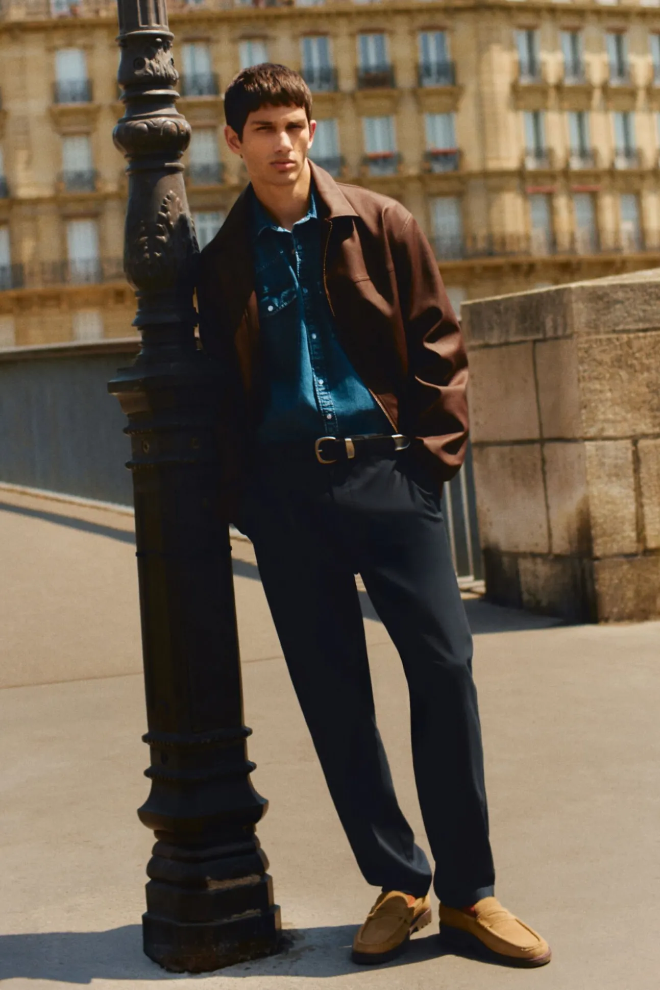 Pantalón chino vestir comfort slim fit