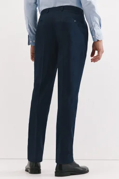 Pantalón cuadro azul slim fit