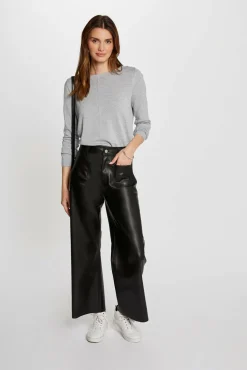 Pantalón cuero sintético