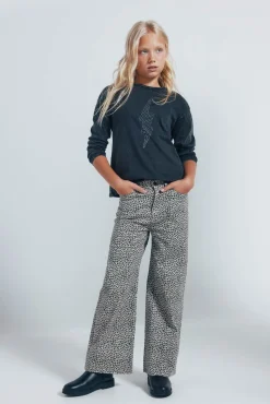 Pantalón culotte animal print niña