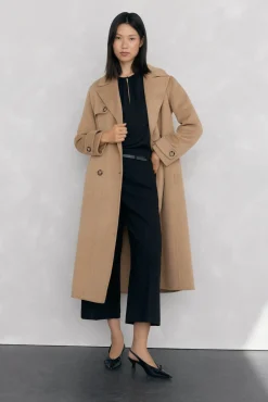 Pantalón culotte con cinturón