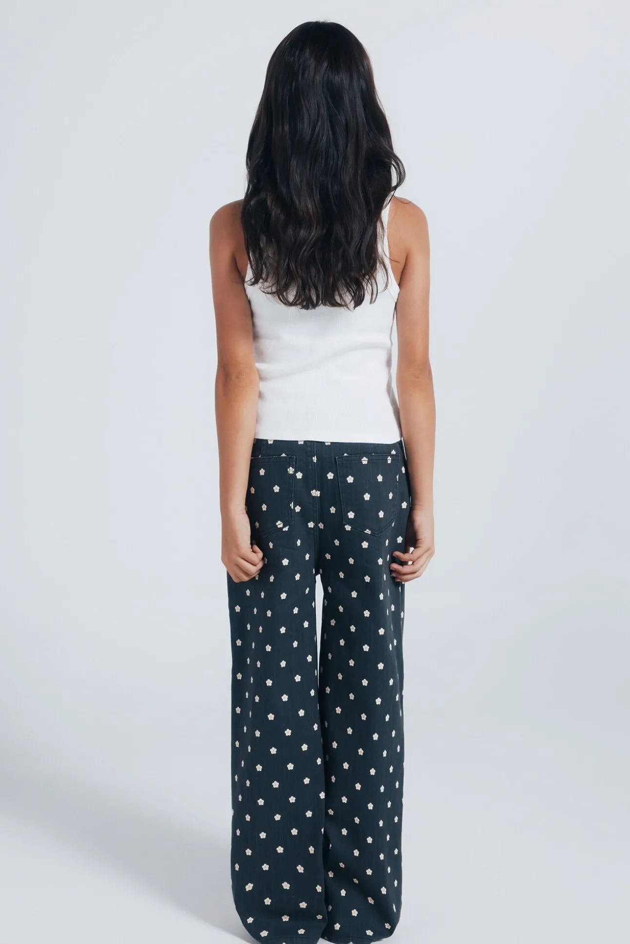 Pantalón culotte margaritas niña