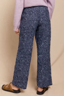 Pantalón de jaquard con pinzas