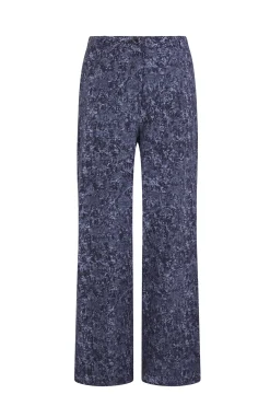 Pantalón de jaquard con pinzas