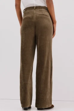 Pantalón de mujer ancho de pana