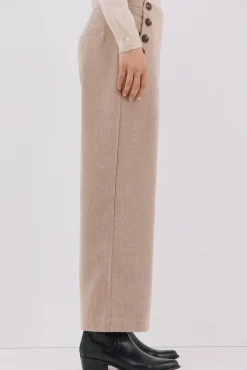 Pantalón de mujer crop y ancho