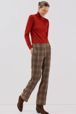 Pantalón de mujer de cuadros