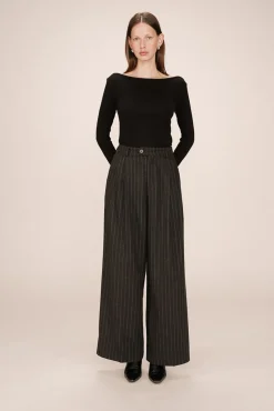 Pantalón de traje a rayas