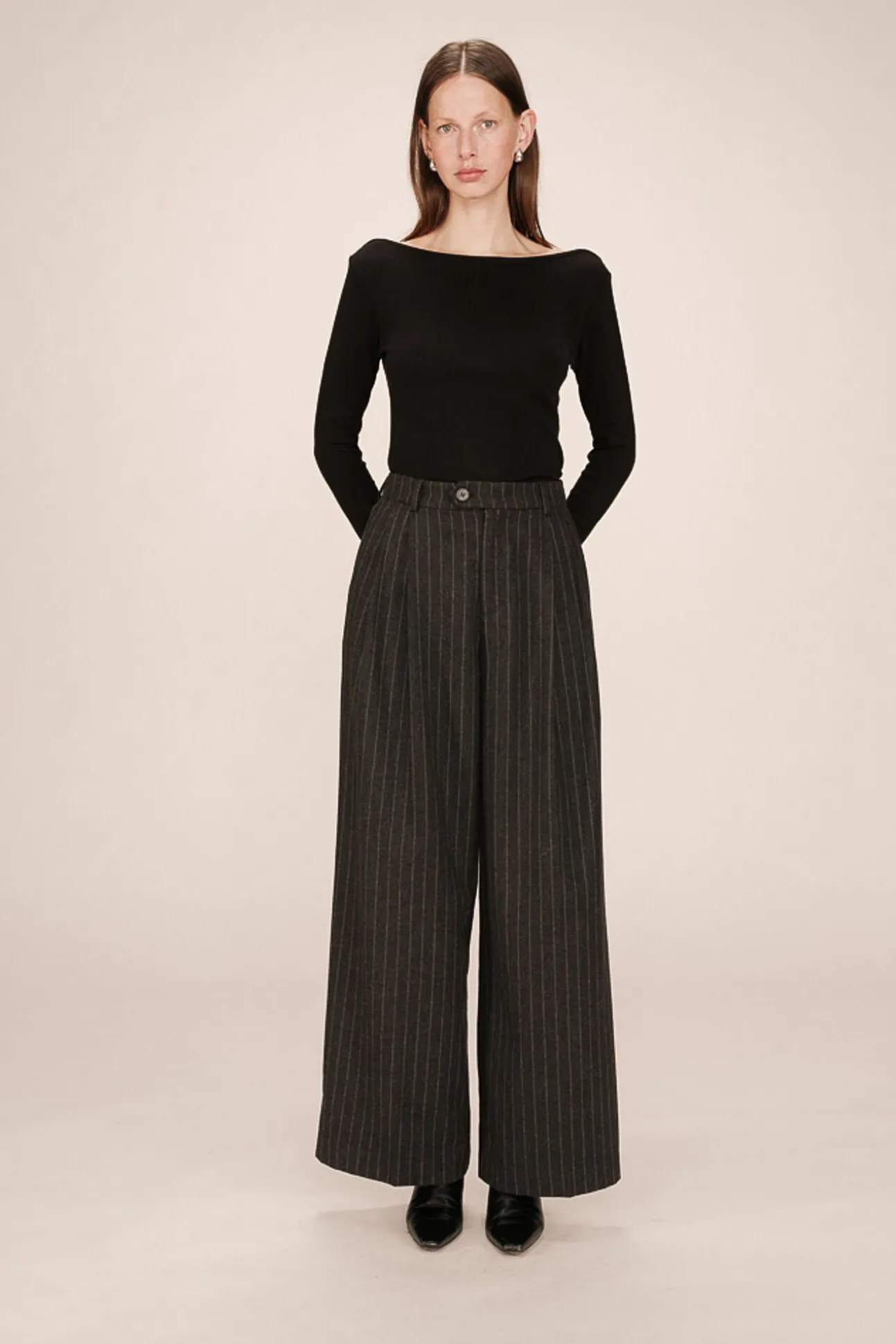 Pantalón de traje a rayas