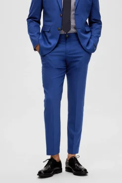 Pantalón de traje Slim Fit con lana