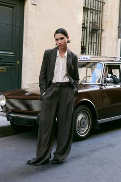 Pantalón de vestir con cuadros