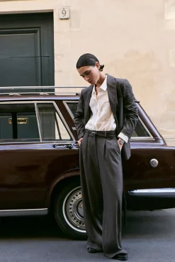 Pantalón de vestir con cuadros