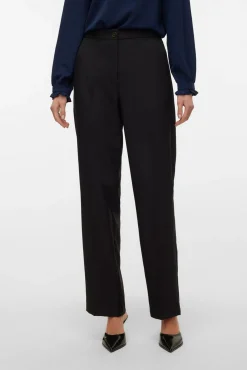 Pantalón de vestir de mujer corte recto