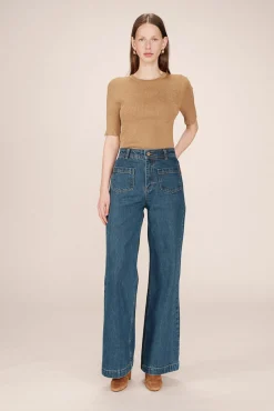 Pantalón denim de cintura alta