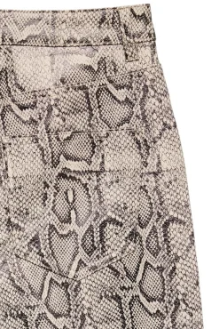 Pantalón efecto piel de serpiente