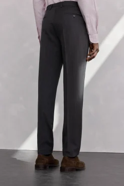 Pantalón estructura gris bi-stretch slim fit