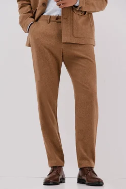 Pantalón lana camel