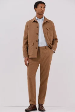 Pantalón lana camel