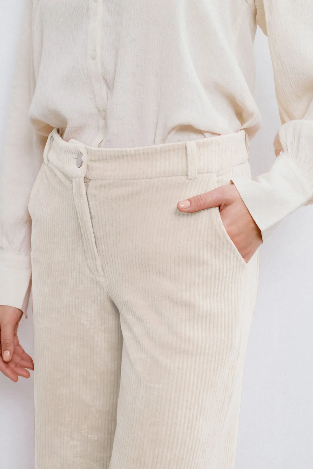 Pantalón largo de pana