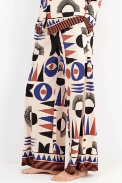 Pantalón largo motivos geométricos