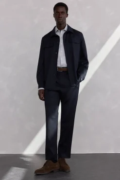 Pantalón pinzas lana