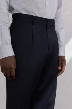 Pantalón pinzas lana