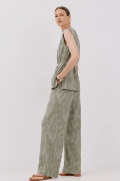 Pantalón punto jacquard