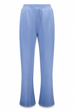 Pantalón recto ancho azul medio