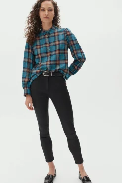 Pantalón slim algodón elástico