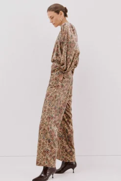 Pantalón terciopelo estampado