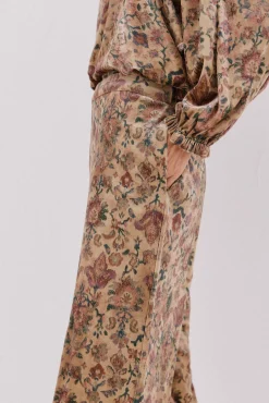 Pantalón terciopelo estampado