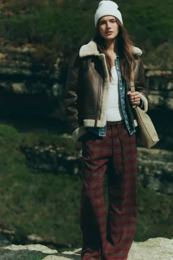 Pantalones jogger cuadros