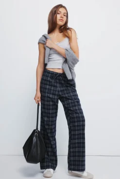 Pantalones jogger cuadros