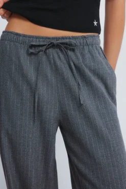 Pantalones jogger rayas lurex