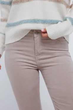 Pantalones pana kick flare