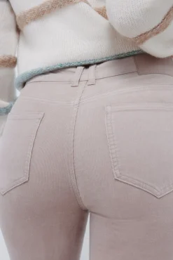 Pantalones pana kick flare