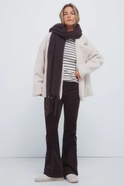 Pantalones pana low flare