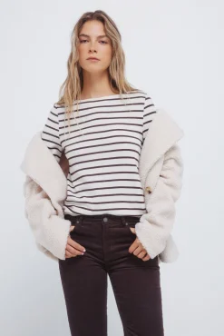 Pantalones pana low flare