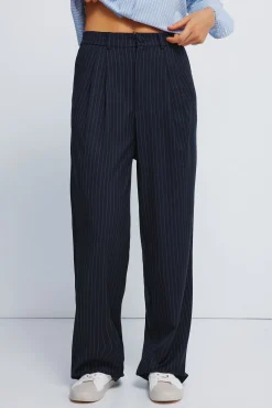 Pantalones pinzas goma cintura